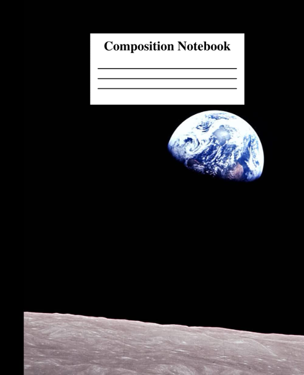 Composition Notebook: Wide Ruled Paper Notebook Journal | Astronomy | Space | Moon | Night Sky | Earth | Planet | Universe | Celestial | Stargazing | ... Workbook for Girls Boys Kids Teens Students