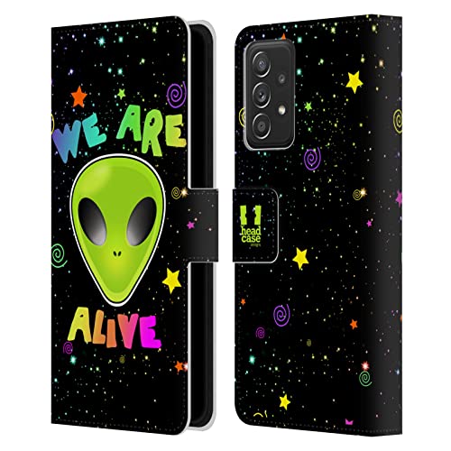 Carcasa de cuero Galaxy A52 tipo libro protectora Estamos Vivos