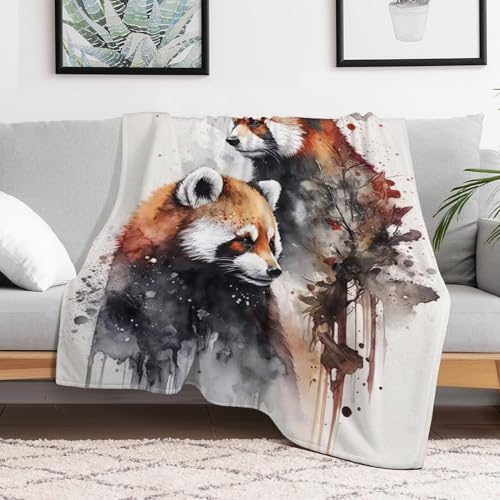 Couverture de canapé panda en flanelle douce chaude et confortable - 3