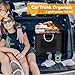 Car Trunk Organizer for SUV with Lid 56L Collapsible Golf Trunk Organizer Multi Compartment Car Caddy Organizer Heavy Duty Grocery Organizer for Car Storage Bin Cargo Box for SUV Cargo Van Accessories