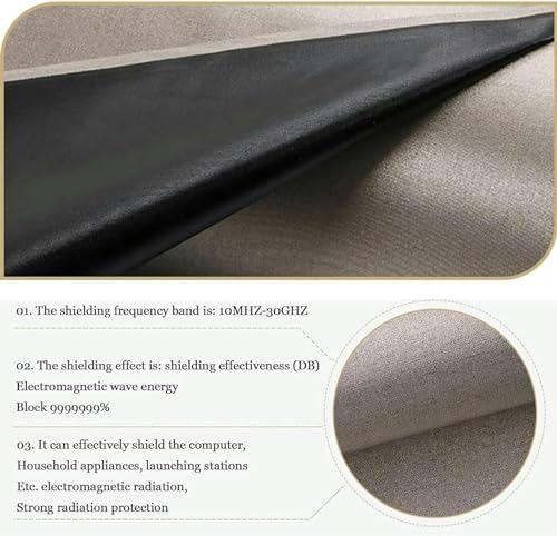 Tela Faraday Polyester 1.1x4m Blindaje RF Señales miniatura 5