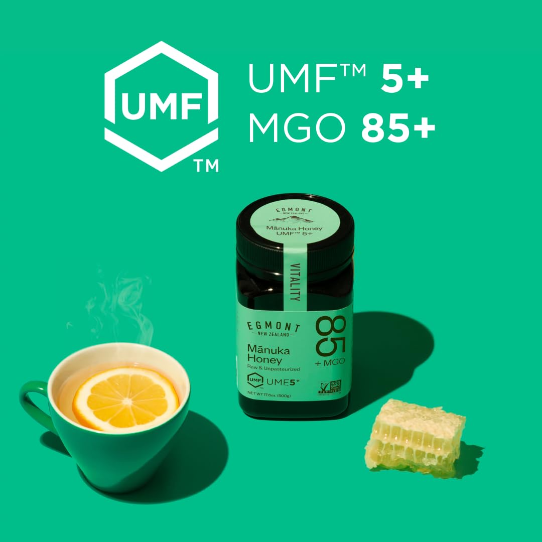 EGMONT HONEY Manuka Honey - MGO 83+ UMF 5+ 17.6oz Original from