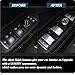 FZXZX Car Inner Door Power Window Glass Switch Button Decoration Covers Compatible with Mercedes Benz ML GL CLA GLA GLE GLK A B C E G Class Tesla Model S X - Silver(14pcs)