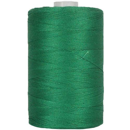 Image of ThreadArt Cotton Quilting Thread, 1000M 50 /3, Green 321 | Long staple cotton thread for quilting, sewing and serging. Low-lint, smooth thread for clean stitches and strong seams.