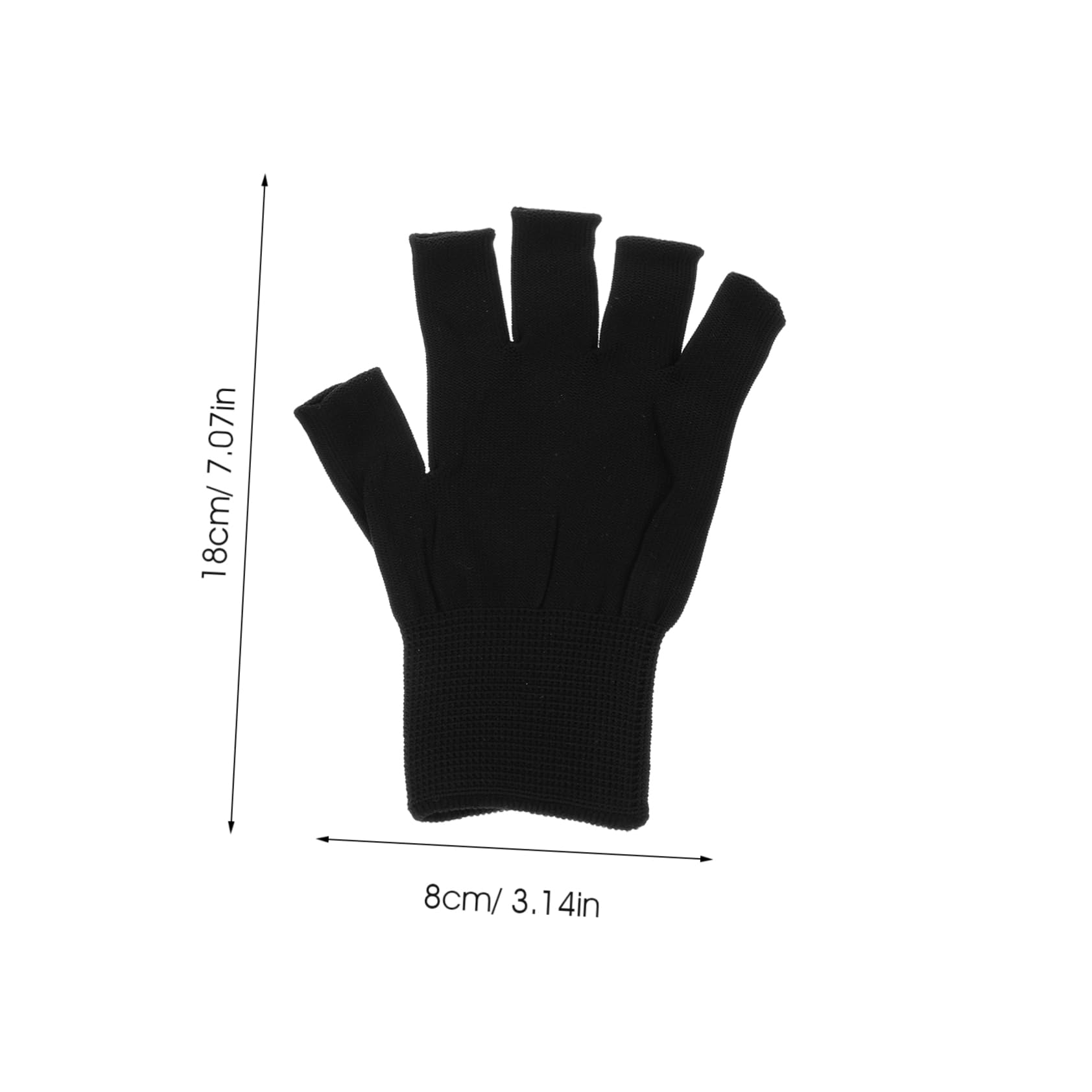 FOMIYES Uv Protection Half Finger Gloves Sunblock for Outdoor Activities Nail Art Manicure Glove