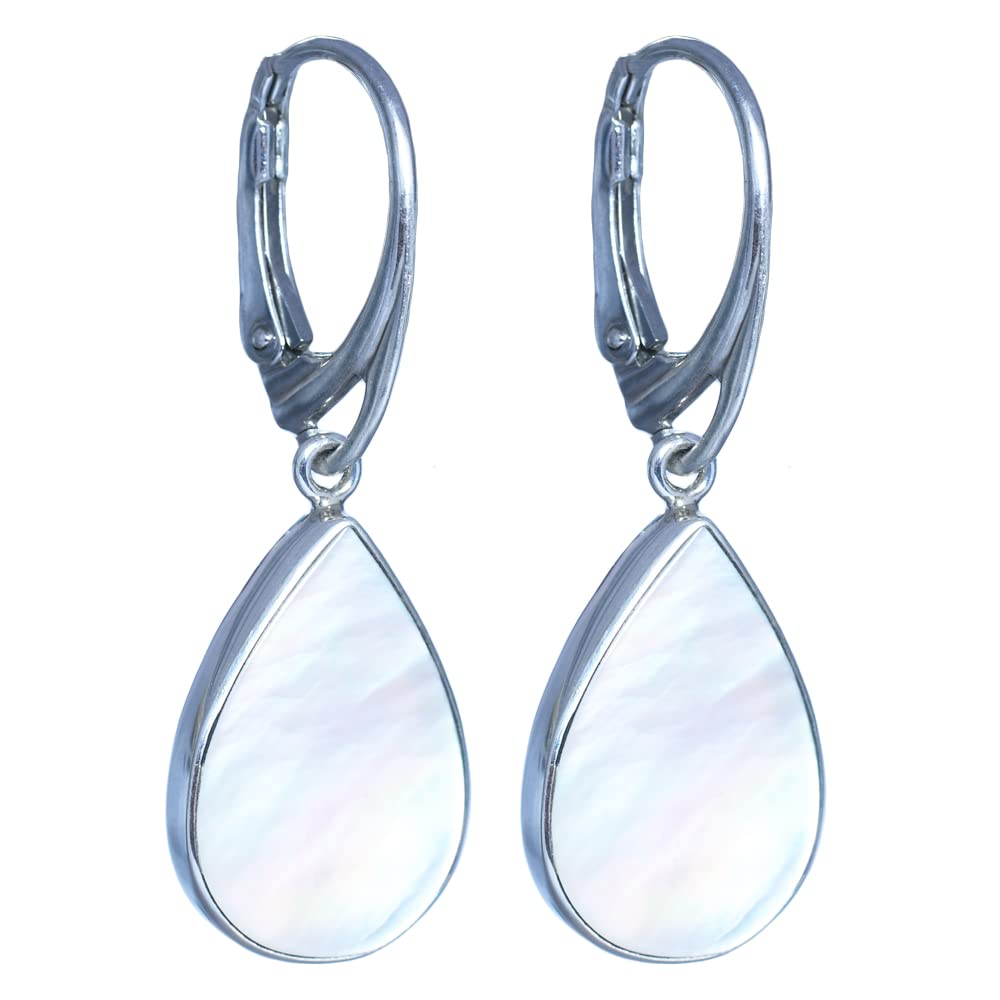 I-be, Perlmutt Ohrringe Tropfen, 925 Silber, 394704 KB