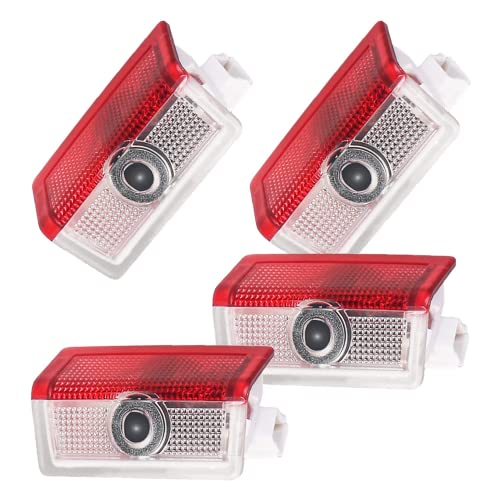 4 Pcs MB Door Light Logo, Accessories Compatible with A B C E AMG GLA GLC GLE GLS