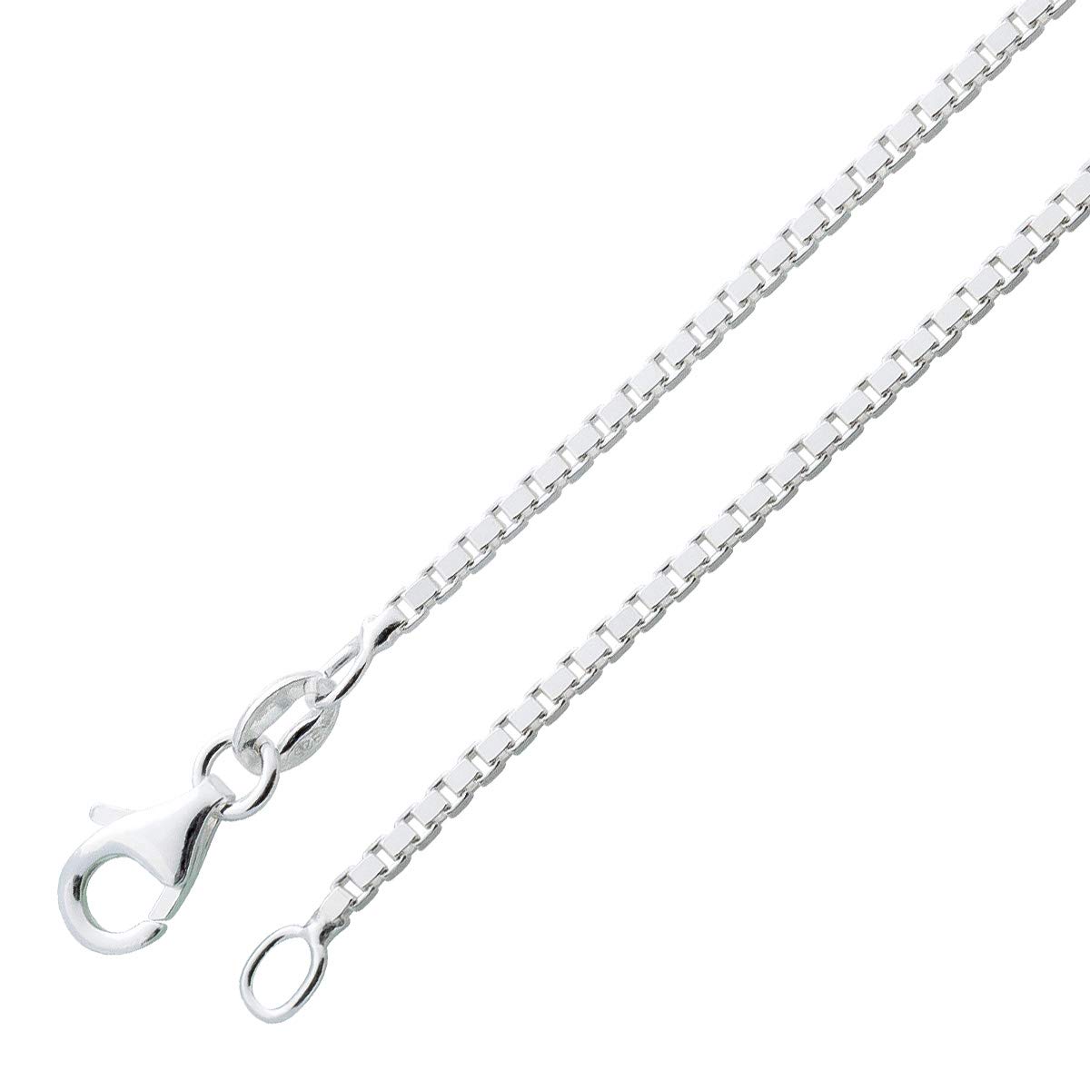 Ch.Abramowicz Venezianerkette 1,3mm Sterling Silber 925 massiv rhodiniert 45