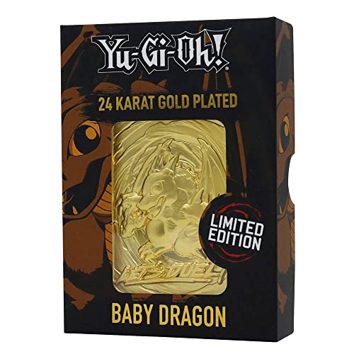 Yu-Gi-Oh! - Limited Edition 24K Gold Plated Collectible - Baby Dragon, Black - Image 3