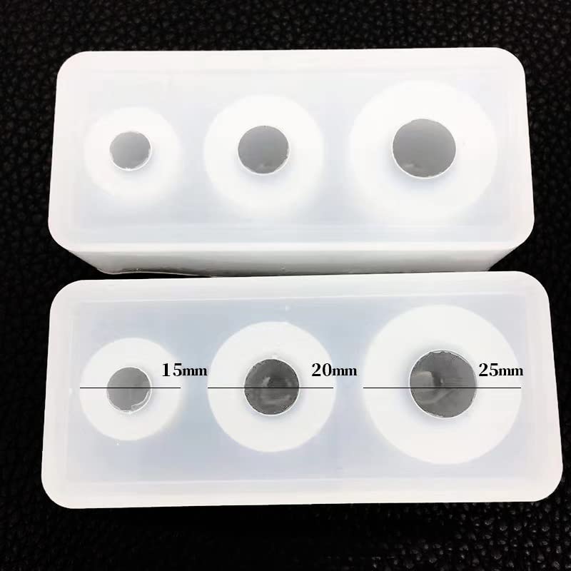 6PCS Sphere Resin Molds for Beads TuNan Small Silicone Ball Epoxy Resin Casting Mould for Necklace Pendant Earrings Keychain Jewelry Making DIY Art Craft - Image 2