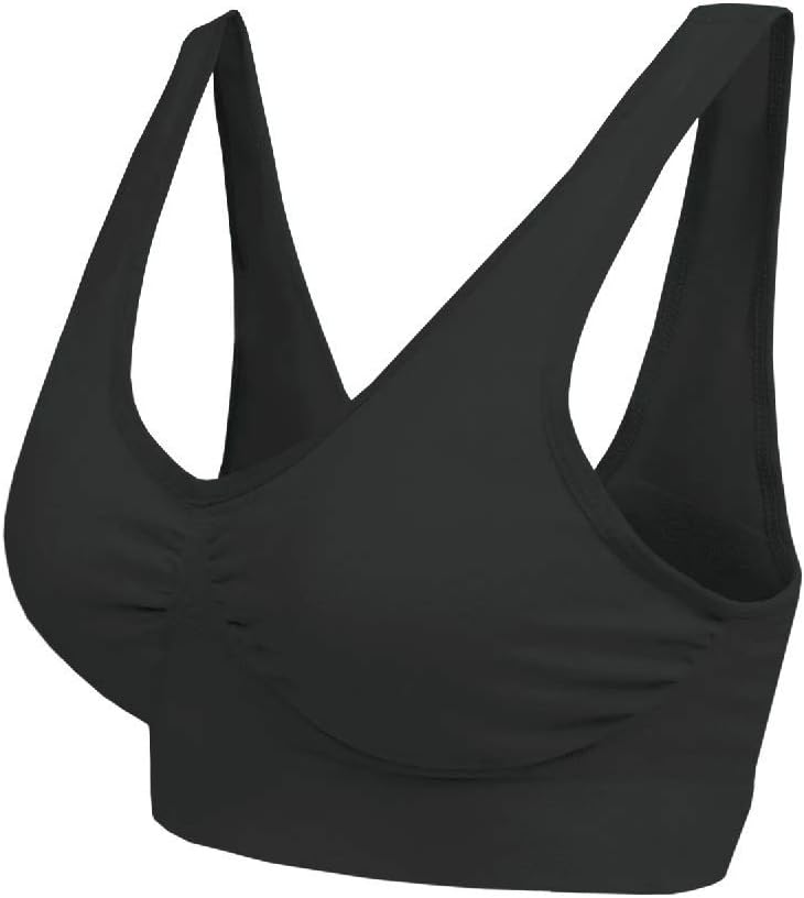 Blu Apparel Multipack Seamless Comfort Bras Sleep Bras Sizes 8-24 Not Padded Wireless 7 51tVXu175PL. AC SL1000