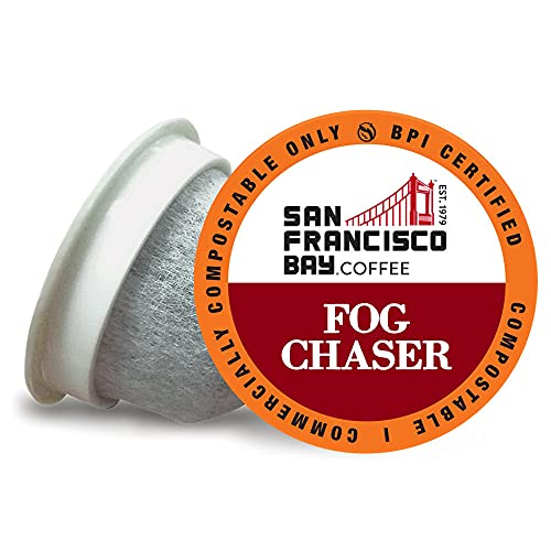 SF Bay Fog Chaser OneCup &ndash; 72 Count Compostable Coffee Pods &ndash; Medium-Dark Roast Arabica Coffee...