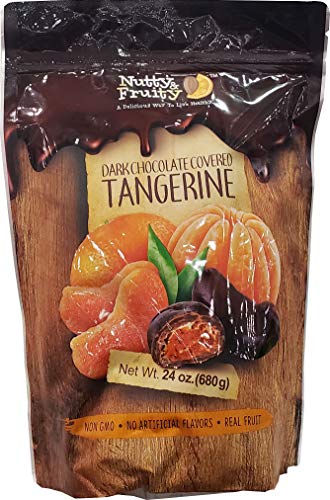 Nutty & Fruity Dark Chocolate Tangerines, 24 oz