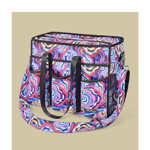 CLOUDMUSIC Large Tote Bag For Women Travel Nurse Teacher Work Waterpoof With Zipper Utility Everything Bags2