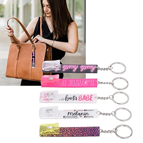 Credit Card Puller, 5pcs Card Clips Card Grabber Long Nails Card Puller Keychain Acrylic Debit Bank Card Puller for Bag Wallet or Clothes Decor2