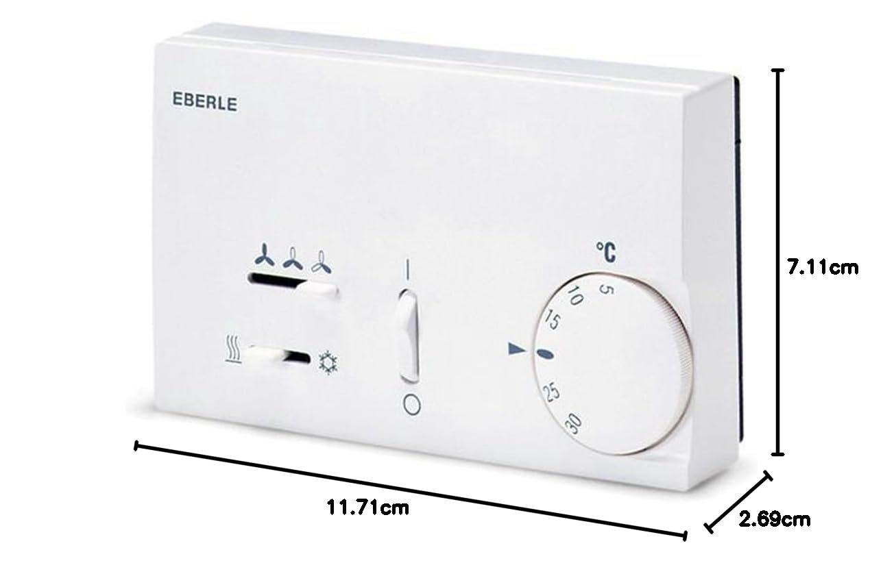 Eberle; KLR-E 7015 (Mehr Klick-Optionen: hier); Fancoil-Thermostat, Bimetall, wirkt über Ventilator