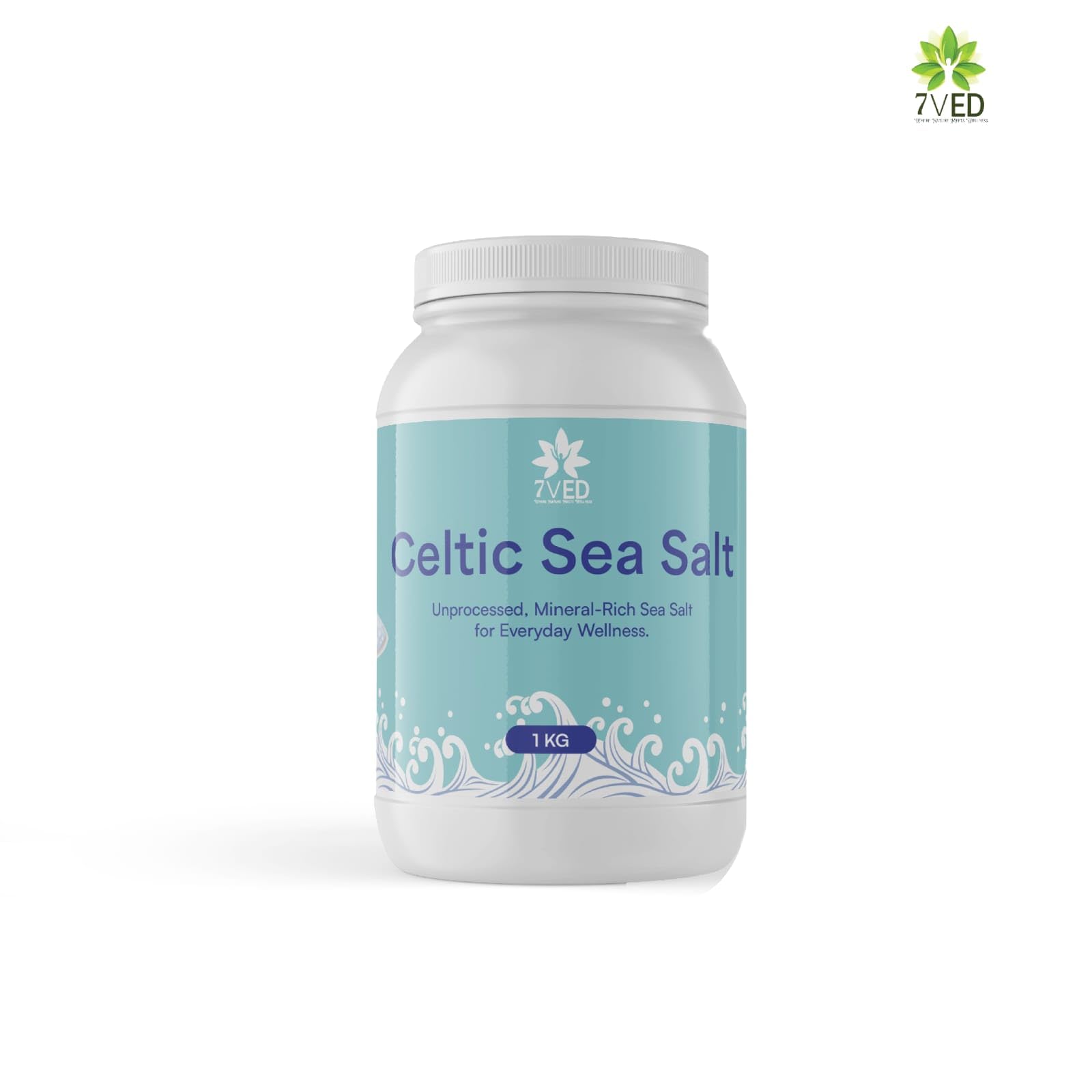 7VED Celtic Sea Salt Premium – 100% Natural & Mineral-Rich | Unrefined, Hand-Harvested Sea Salt for Cooking, Baking & Seasoning | Non-GMO, Gluten-Free, Kosher Certified - 1 Kg (Pack of 2) - Image 6 thumbnail