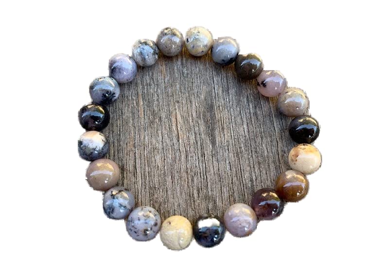 Bracelet en agate multicolore de qualité supérieure avec perles polies 8mm