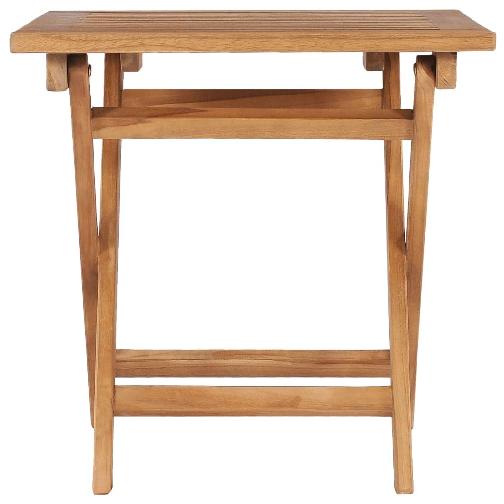 vidaXL Tavolo da Giardino Pieghevole 45x45x45 cm in Legno di Teak