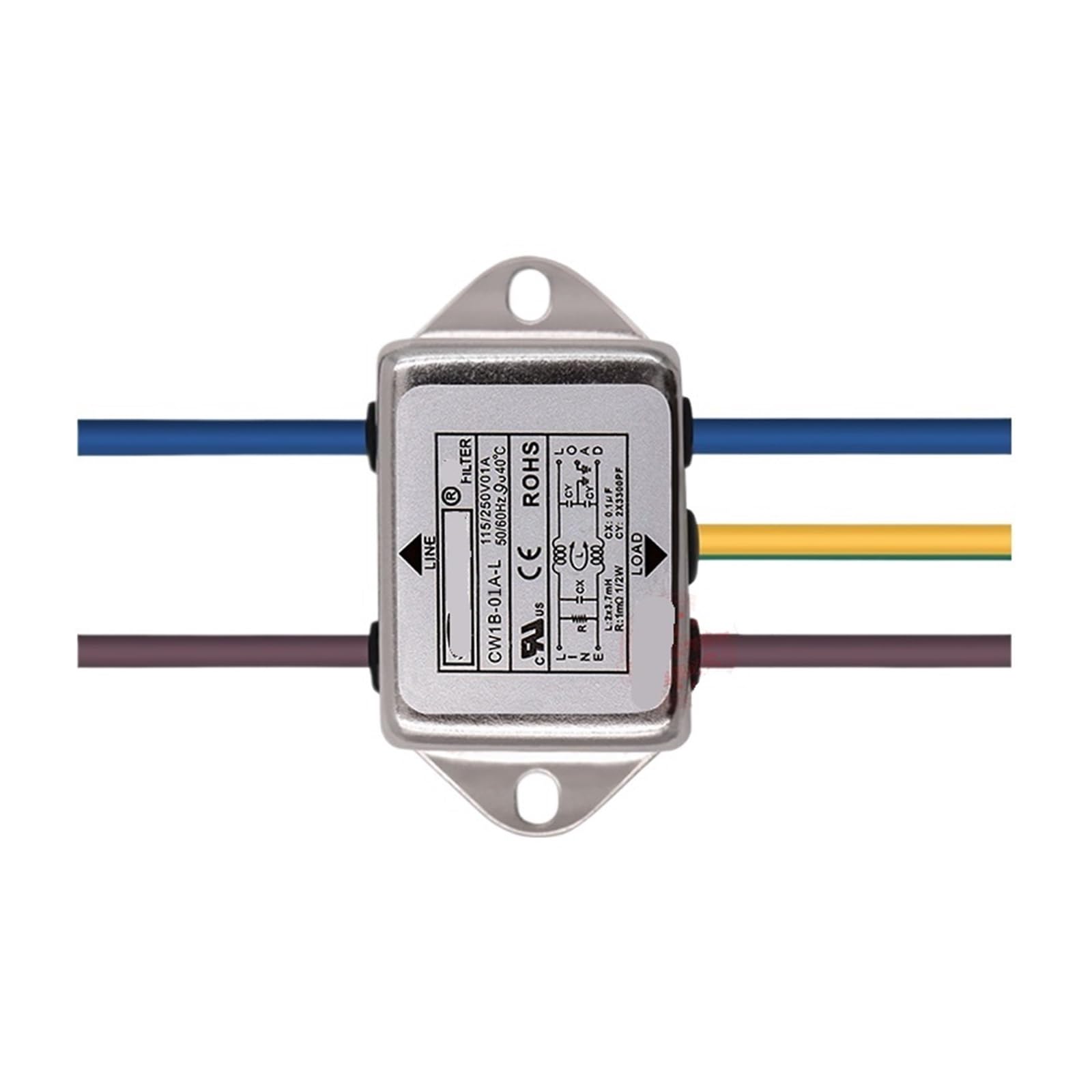 Filtre de puissance purification ligne anti-interférence AC 220V CW1B