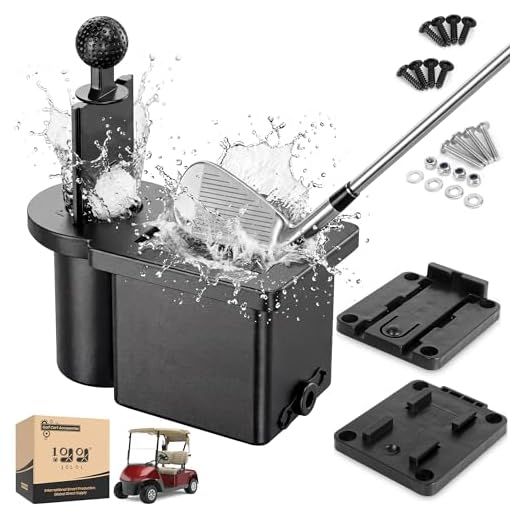 10L0L Golf Cart Ball Washer and Club Cleaner Kit, Detachable Golf Club Head and Ball Washer Golf Cleaner for EZGO Club Car Yamaha