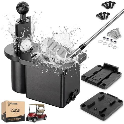 10L0L Golf Cart Ball Washer and Club Head Cleaner Kit Detachable Golf Club Head and Ball Washer Golf Cleaner for EZGO Club Car Yamaha