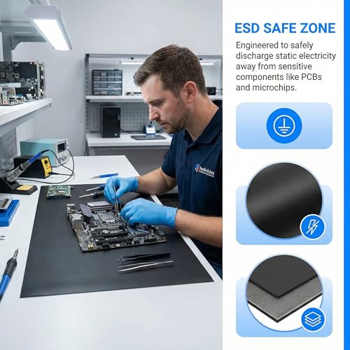 Tapis en caoutchouc pour établi : protection multi-usage et antidérapante - 7
