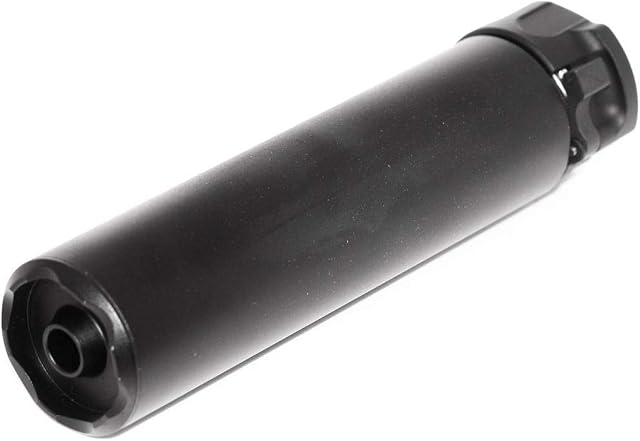 Airsoft 5KU 158mm SOCOM556 RC2 Suppressor with -14mm CCW Flashider Black
