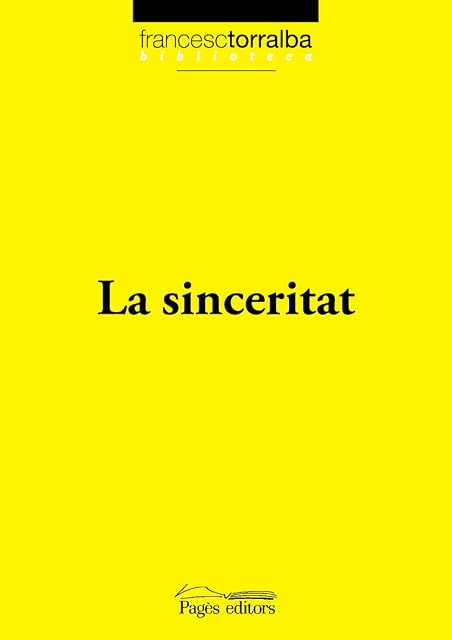Portada de La sinceritat