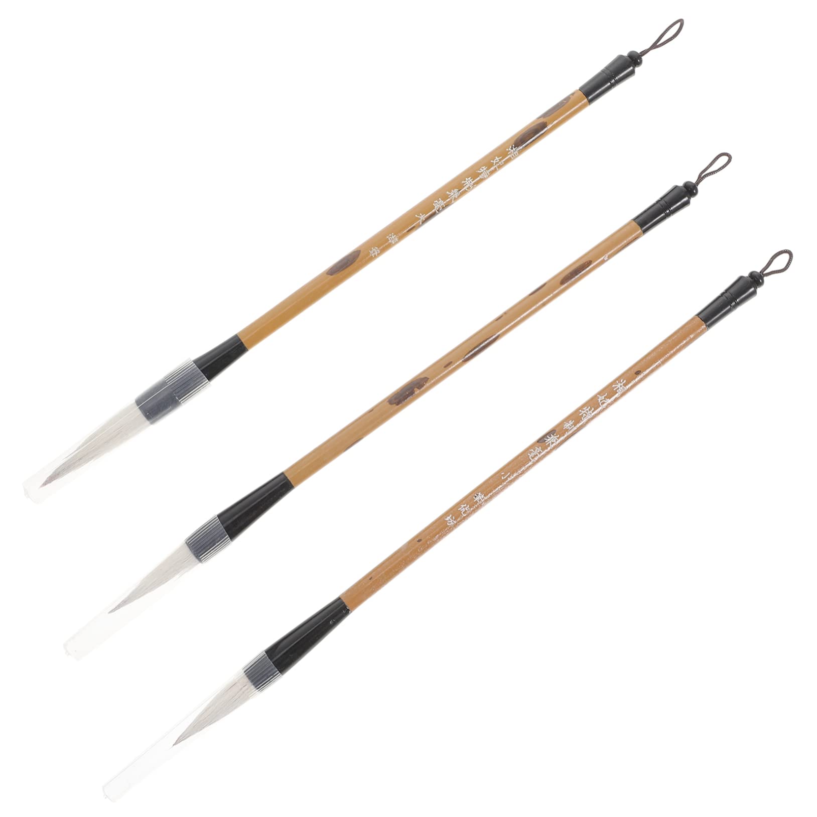 Veemoon Chinese Calligraphy Brush Pen 3pcs Set Paint Brush for Drawing Writing for Boys and Girls Beginners Teachers