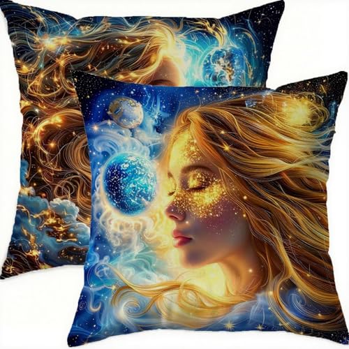 Housses de coussin velours double face de qualité supérieure 65x65 imperméable A-550 - 2