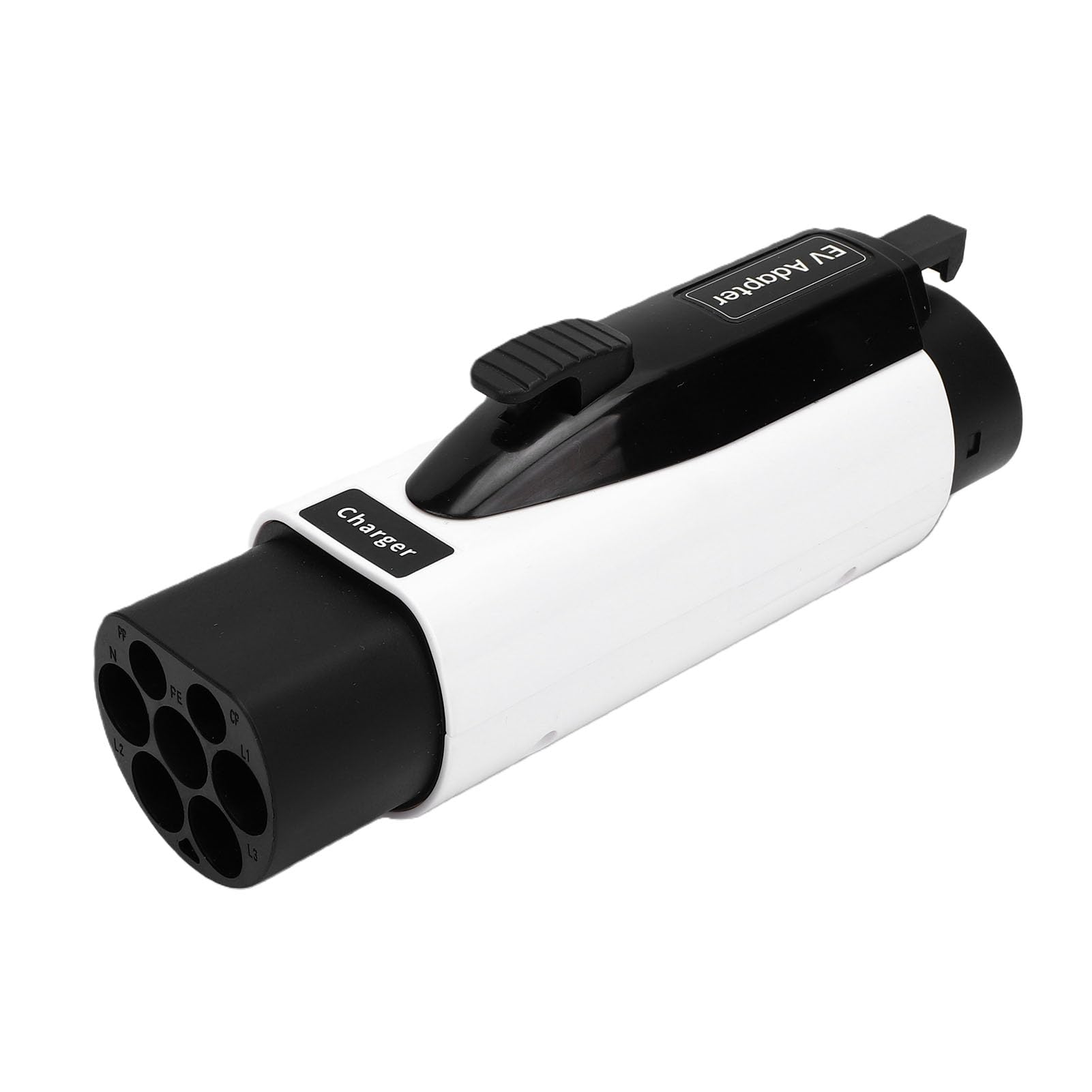 Haofy Adapter do ładowania Pojazdów Elektrycznych J1772, 32 A, Typ 2 do Typu 1, z Klipsem Zabezpieczającym Przed Upadkiem, Pojazdów Elektrycznych J1772
