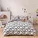Houseri Black and White Comforter Set Full Love Comforter Bedding Sets for Teenage Girls Full Size Comforter Heart Shaped Bedding Kawaii Comforter Cute Bedding Quilt Full
