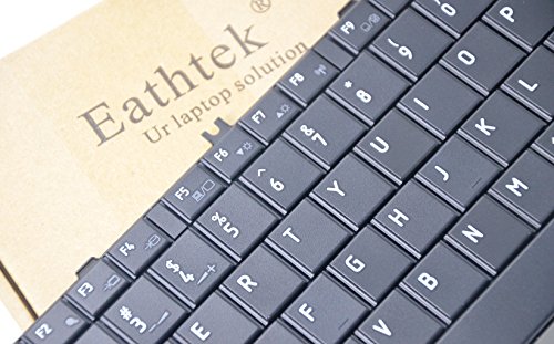 Eathtek Replacement Keyboard for Toshiba Satellite C650 C655 C655D C660 L655D C675 L650 L655 L670 L675 L750 L755 seris Black US Layout, Compatible Part# NSK-TN001 PK130CK2A00 NSK-TN0SV 9Z.N4WSV.001 - Thumbnail 3