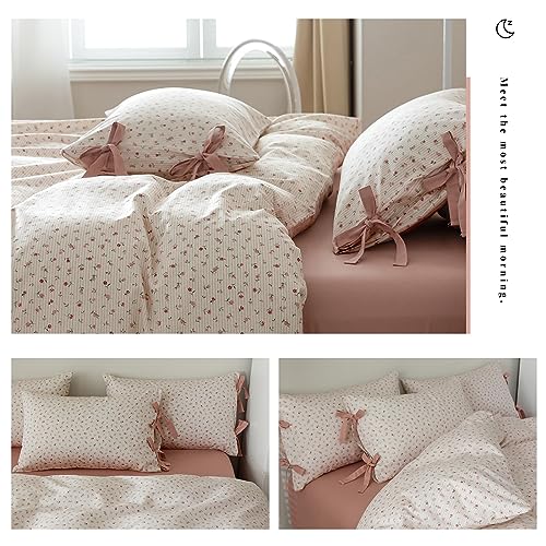 Parure de lit blanche 100% coton de qualité supérieure signée AOJIM - 4