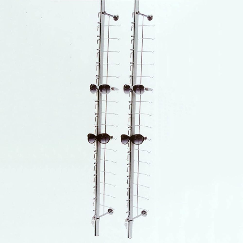 Soporte de pared para gafas con cerradura, organizador de almacenamiento seguro para tiendas ópticas y centros comerciales, diseño decorativo moderno