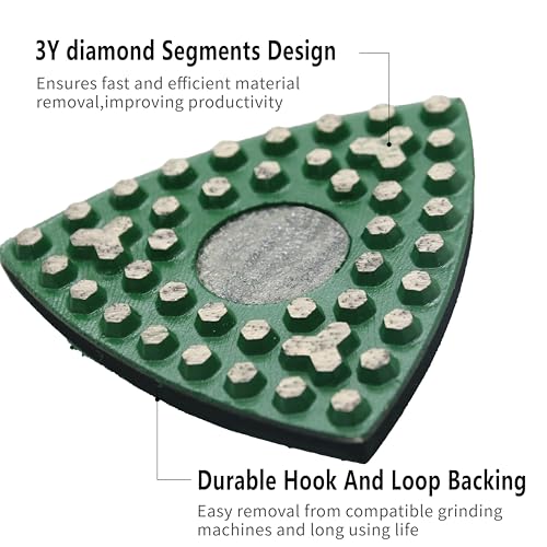 Almohadillas de diamante para esquinas que solucionan el pulido perimetral de grano 60 4