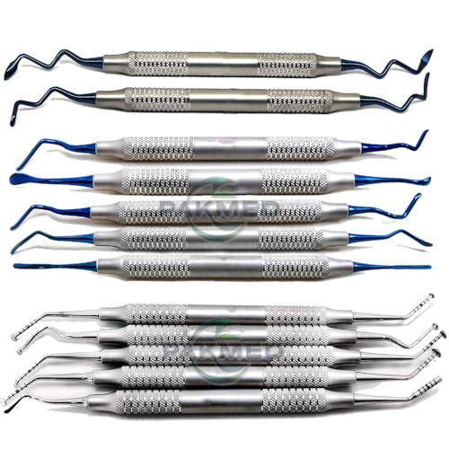 12 Pcs Sinus Lift Elevators Vista Tunneling Procedure Gum Lift VT6 VT7 Mushroom Elevators to Elevate Sinus Membrane Snus Curettes