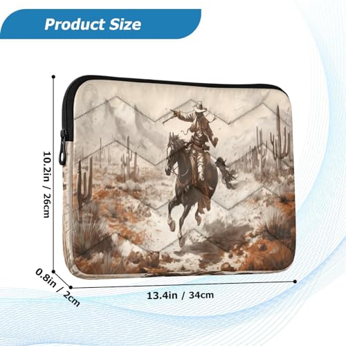 Funda Western Desert Cowboy para portátil 13-14 pulgadas miniatura 3