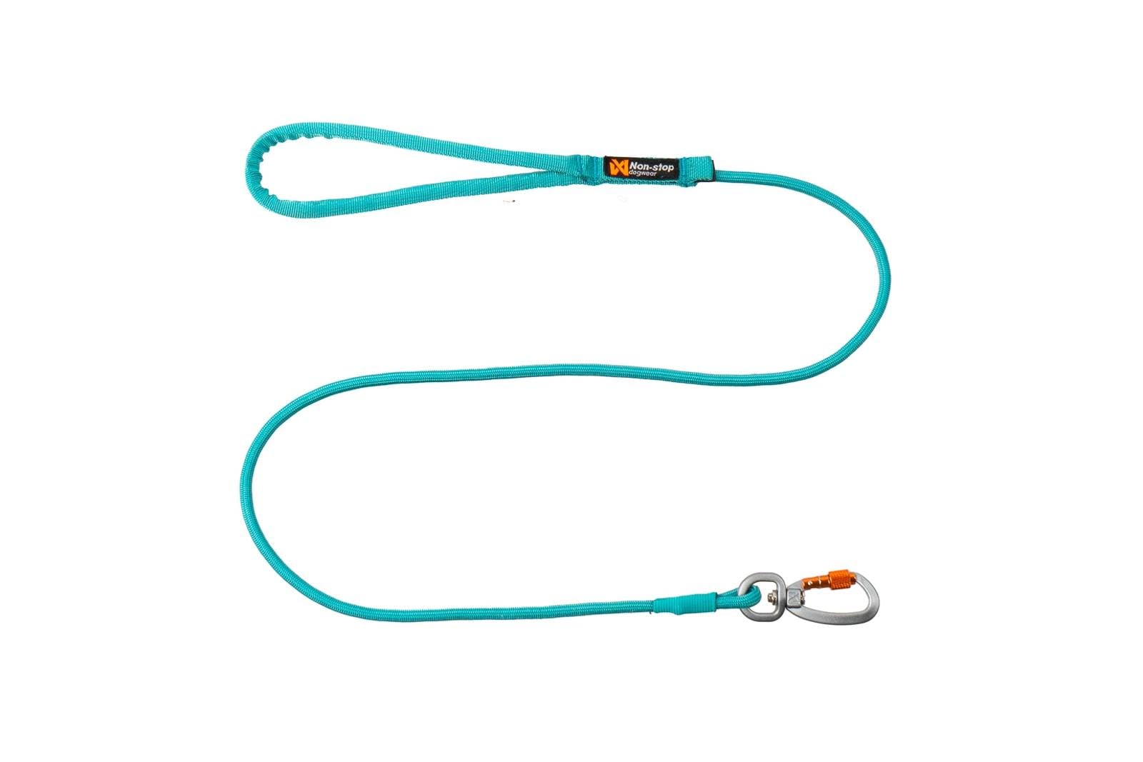 Non-Stop Dogwear Trekking Rope Leash, Teal - 2m/8mm