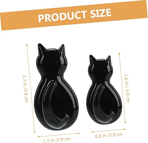 Miniatura 3 de BUGUUYO Gancho de cola de gato, llavero de dibujos animados, para guitarra, cejilla, toalla, colgador de pared, ganchos creativos, ganchos de