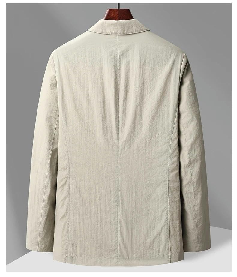 Men Summer Thin Suit Mens Coat Suit Jacket Sun-Protective Clothing Man Blazer3