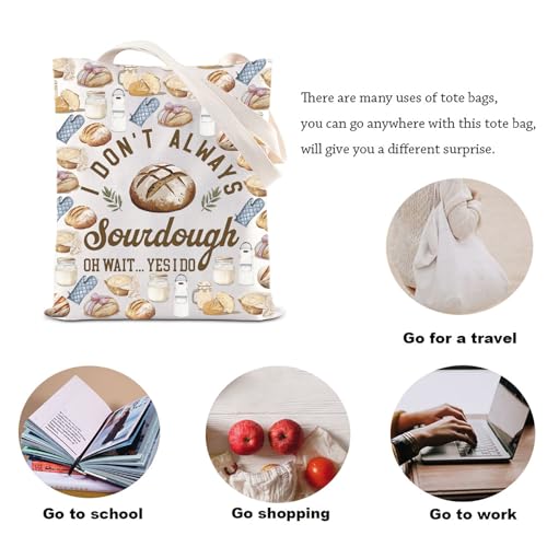Bolsa tote de lona para entusiastas de pan Sourdough miniatura 5