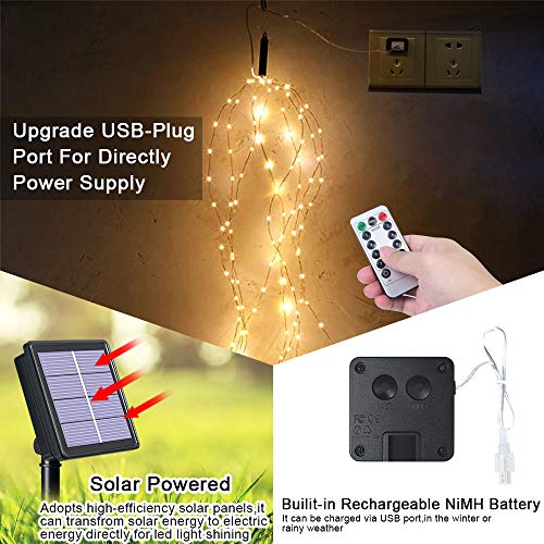 Flintronic Luci Cascata, 200LED Luci Solari