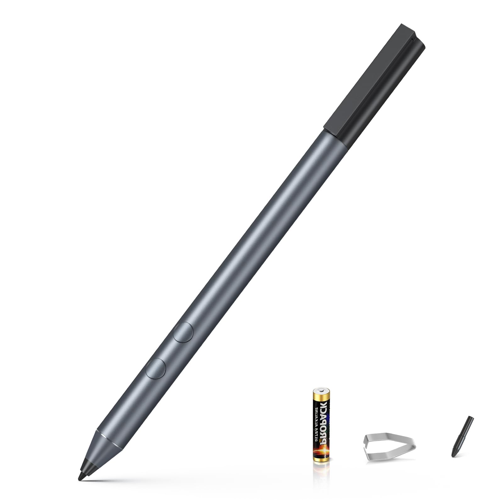 Lápiz capacitivo para HP Envy X360 Pavilion X360 Specter X360 Spectre X2 Envy X2 recargable MPP 1.51 Tilt Active Pen con sensibilidad a la presión 1024, rechazo de palma, función de fijación magnética