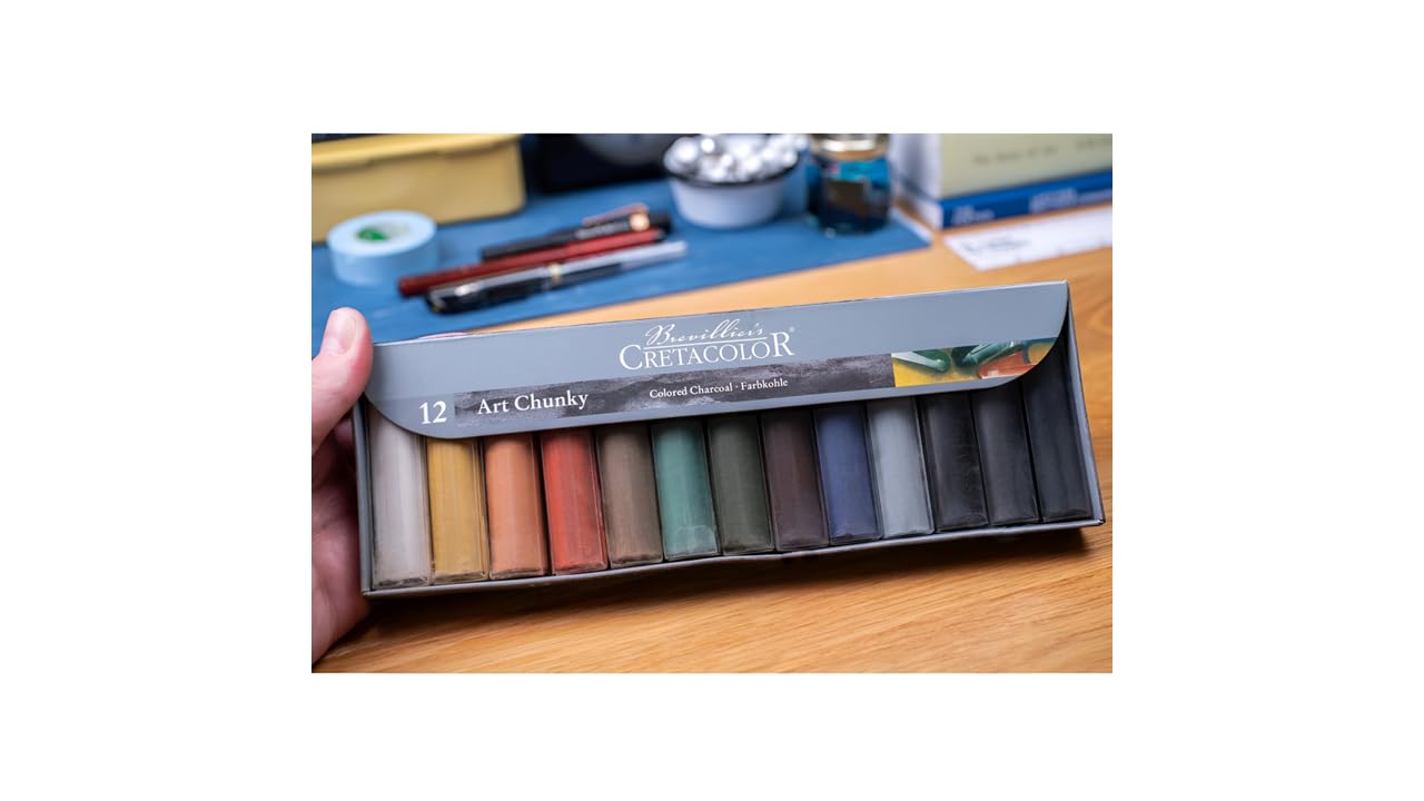 Cretacolor Art Chunky zestaw 12 + 1 mopa papierowa gratis