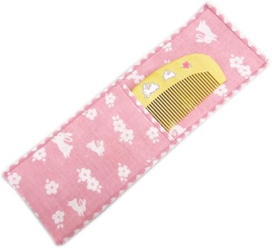 櫛兎 つげ櫛 Amazon.co.jp: 本つげ櫛 くし クシ ケース付 椿油 桜うさぎ 日本製