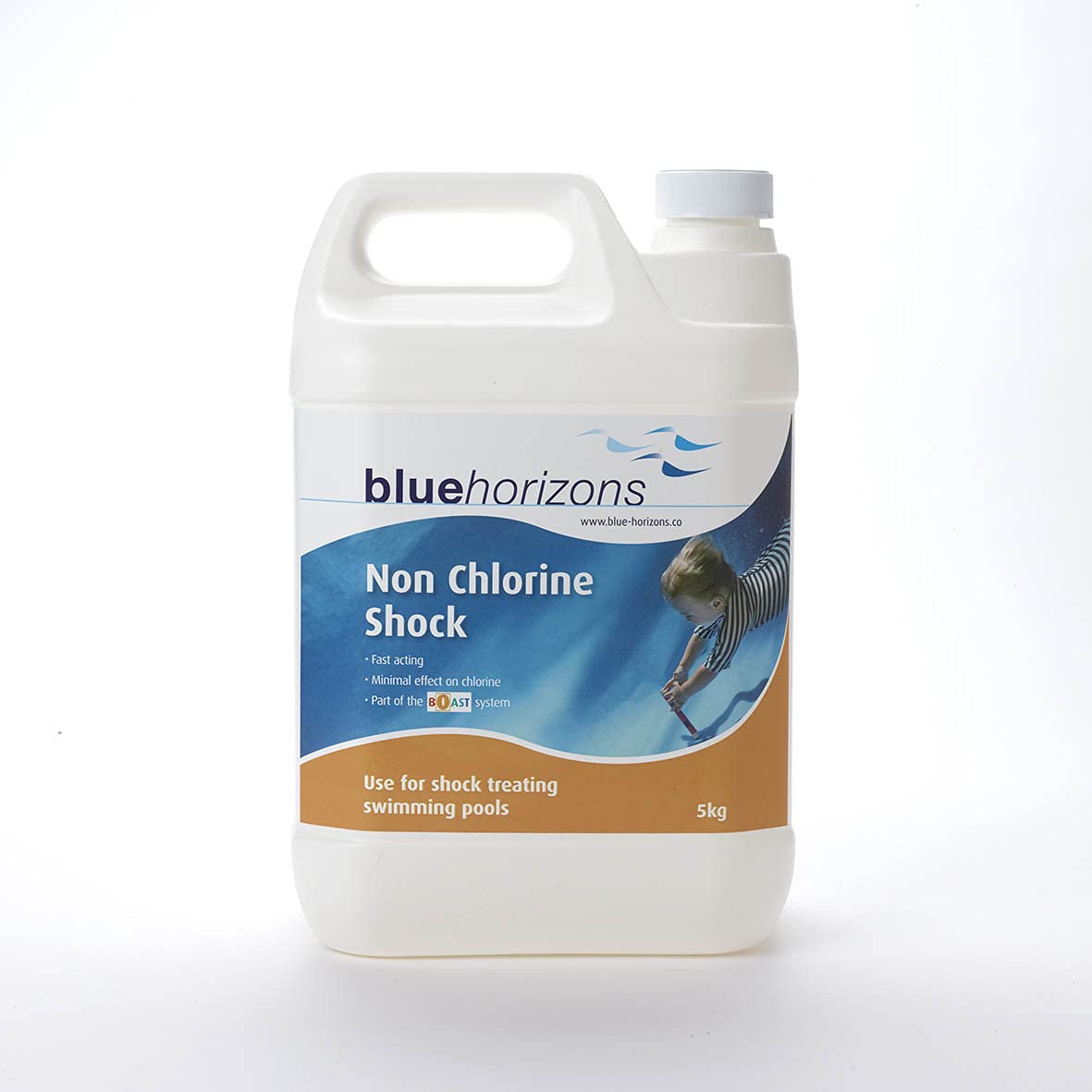 TEST ALL WATER - Blue Horizons Non Chlorine Shock | 5kg | Weekly Spa/Pool Treatment | Compatible with Bromine & Chemical-Free Systems | Prevents Water Issues & Recovers Dirty Water
