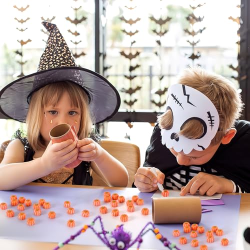 Image of JUNEBRUSHS 50 Pcs Mini Pumpkins Fake Pumpkins Artificial Pumpkins Thanksgiving Ornaments for Vase Filler DIY Crafts Fall Halloween Party Supplies Home Table Decorations