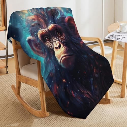 Couverture canapé chaude singe : cocooning salon 180x200 - 8